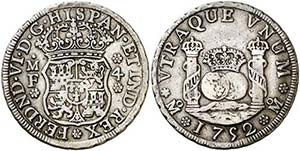 1752. Fernando VI. México. MF. 4 reales. ... 