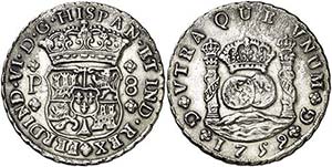 1759. Fernando VI. Guatemala. P. 8 reales. ... 