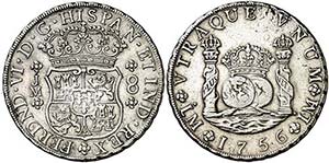 1756. Fernando VI. Lima. JM. 8 reales. (AC. ... 
