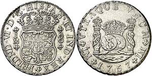 1757. Fernando VI. Lima. JM. 8 reales. (AC. ... 