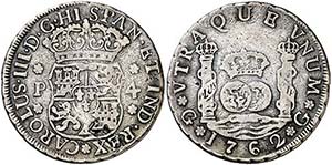 1762. Carlos III. Guatemala. P. 4 reales. ... 