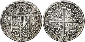 1761. Carlos III. Madrid. JP. 4 reales. (AC. ... 