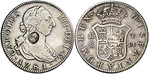 1781. Carlos III. Madrid. PJ. 4 reales. ... 