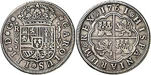 1761. Carlos III. Sevilla. JV. 4 reales. ... 