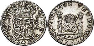 1771. Carlos III. Lima. JM. 8 reales. (AC. ... 