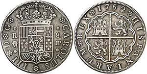 1762. Carlos III. Madrid. JP. 8 reales. (AC. ... 