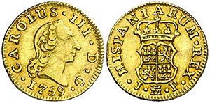 1759. Carlos III. Madrid. JP. 1/2 escudo. ... 