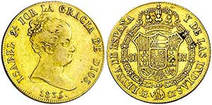 1835. Isabel II. Madrid. CR. 80 reales. (AC. ... 