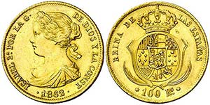 1862. Isabel II. Madrid. 100 reales. (AC. ... 