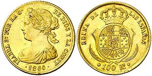 1860. Isabel II. Sevilla. 100 reales. (AC. ... 