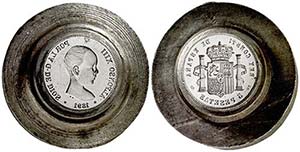 1881*1881. Alfonso XIII. PGM. 5 pesetas. ... 