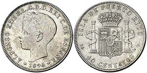 1896. Alfonso XIII. Puerto Rico. PGV. 40 ... 