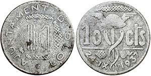 Olot. 10 céntimos. (AC. 30) (T. 1950). 3,10 ... 