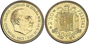1953*1969. Franco. 2,50 pesetas. (AC. 88). ... 