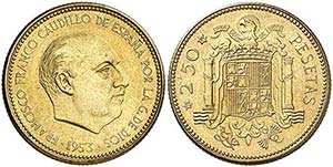 1953*1970. Franco. 2,50 pesetas. (AC. 89). ... 