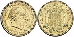 1953*1971. Franco. 2,50 pesetas. (AC. 90). ... 