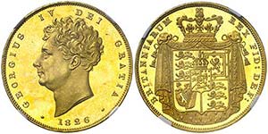 1826. Gran Bretaña. Jorge IV. 2 libras. ... 