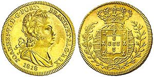 1818. Portugal. Juan VI. Lisboa. 1/2 escudo. ... 
