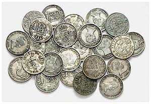 22 monedas de Isabel II de 1 real de ... 