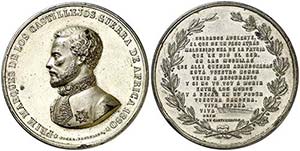 1860. Isabel II. Barcelona. (V. 809) (V.Q. ... 