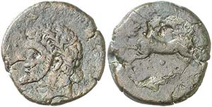 Numidia. Micipsa (148-118 a.C.). AE 27. (S. ... 