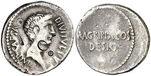 (38 a.C.). Octavio Augusto y Agrippa. ... 