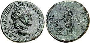 (72 d.C.). Vespasiano. Dupondio. (Spink ... 