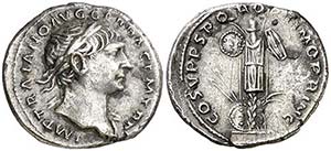 (107 d.C.). Trajano. Denario. (Spink 3132) ... 