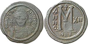 (538-539). Justiniano I. Nicomedia. Follis. ... 
