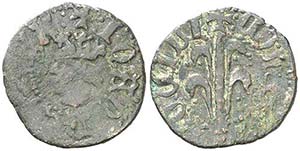 Joan II (1458-1479). Perpinyà. Diner. ... 