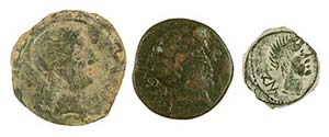 Hispania antigua. Lote de 3 bronces ... 