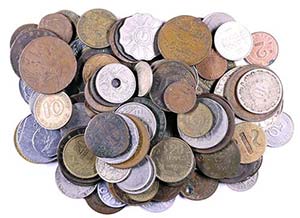 s. XVIII-XX. Lote de 332 monedas de ... 
