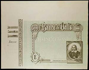 (1892). Banco de Valls. 500 pesetas. Pedro ... 