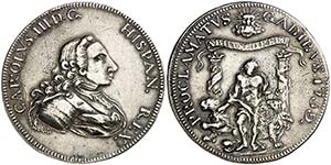 1759. Carlos III. Cádiz. Medalla de ... 