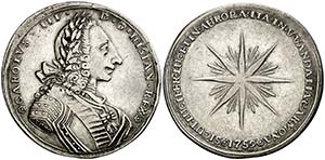 1759. Carlos III. Carmona. Medalla de ... 
