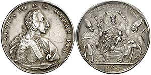 1759. Carlos III. Sevilla. Medalla de ... 