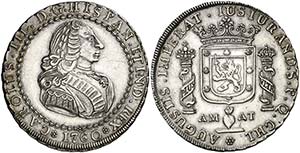 1760. Carlos III. Chile. Medalla de ... 