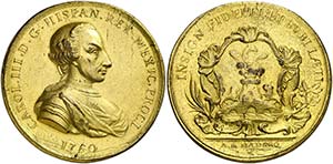 1760. Carlos III. México. Medalla de ... 