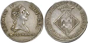 1789. Carlos IV. Girona. Medalla de ... 