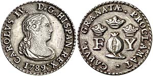 1789. Carlos IV. Granada. Medalla de ... 