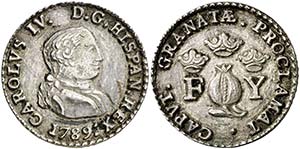 1789. Carlos IV. Granada. Medalla de ... 