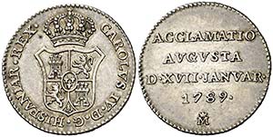 1789. Carlos IV. Madrid. Medalla de ... 