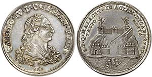 1789. Carlos IV. Málaga. Medalla de ... 