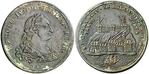 1789. Carlos IV. Málaga. Medalla de ... 