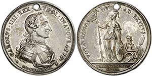 1789. Carlos IV. Valencia. Medalla de ... 