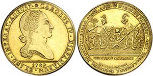 1789. Carlos IV. Chile. Medalla de ... 