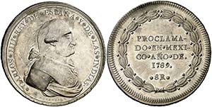 1789. Carlos IV. México. 8 reales. Medalla ... 