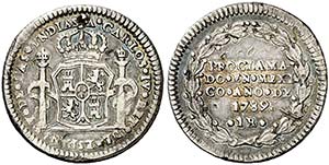 1789. Carlos IV. México. 1 real. Medalla de ... 