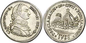 1790. Carlos IV. Popayán. Medalla de ... 