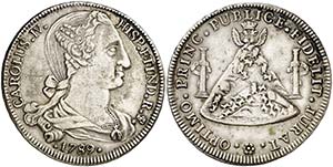 1789. Carlos IV. Potosí. Medalla de ... 